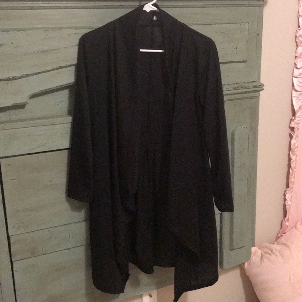 Black cardigan